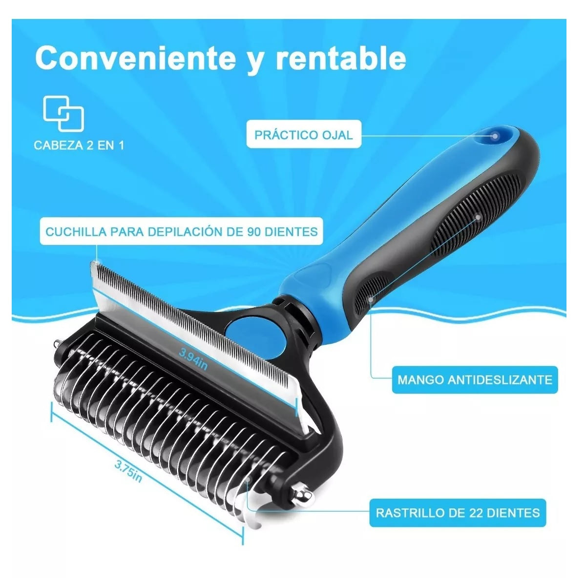 Cepillo 2 en 1 Huellas Yacco